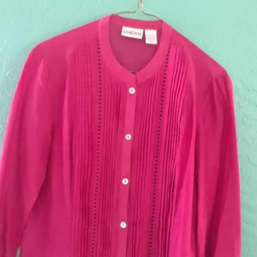 CHICOS MAGENTA TUNIC